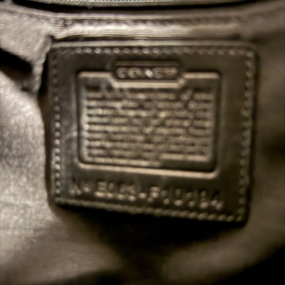 Coach Hampton F10194 Vintage Black Leather Tote Shoulder Bag - Picture 4 of 4